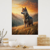 A Beautiful Forest Wolf Poster (Küche)