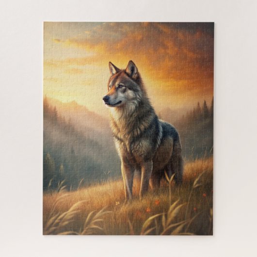 A Beautiful Forest Wolf Puzzle (Vertikal)
