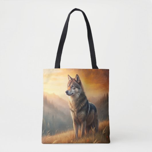 A Beautiful Forest Wolf Tasche (Vorderseite)