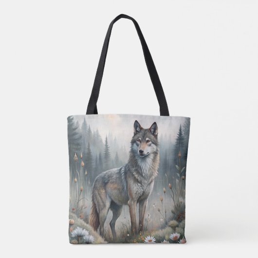 A Beautiful Forest Wolf Tasche (Rückseite)