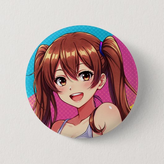 A beautiful girl full of freshness button (Vorderseite)