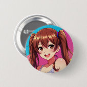 A beautiful girl full of freshness button (Vorne & Hinten)
