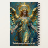 A Beautiful Gold and Turquoise Angel Notizblock (Rückseite)