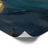 A Beautiful Gold and Turquoise Angel Poster (Ecke)