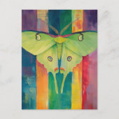 A Beautiful Green Moth Postkarte (Vorderseite)