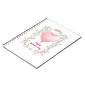 A beautiful notepad for Mother's Day- Pastel pink Notizblock (Linke Seite)