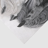 A Beautiful Portrait of a Pair of Painterly Horses Seidenpapier (Ausschnitt)