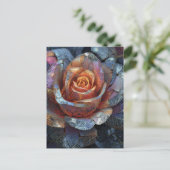 A Beautiful Rose Flower Postkarte (Stehend Vorderseite)