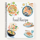 A Beautiful Space for Your Favorite Family Recipes Notizblock (Vorderseite)