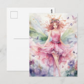 A Beautiful Spring Fairy Postkarte (Vorne/Hinten)