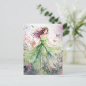 A Beautiful Spring Fairy Postkarte (Stehend Vorderseite)