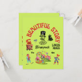 A BEAUTIFUL STORY Grusskarte Karte (Vorderseite/Rückseite Beispiel)