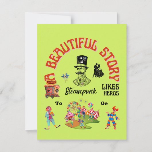 A BEAUTIFUL STORY Grusskarte Karte (Rückseite)