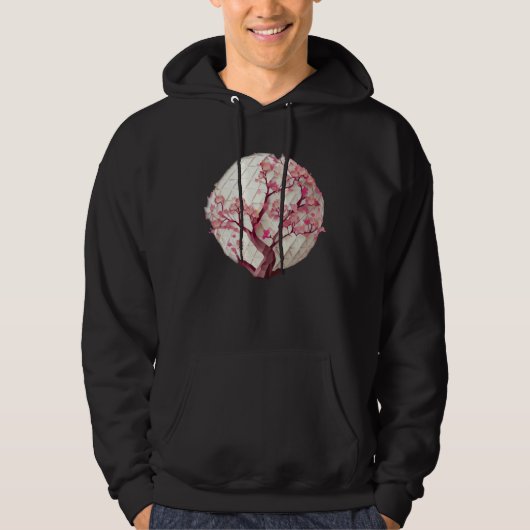 A Beautiful Symbol of Renewal Cherry Blossom Geome Hoodie (Vorderseite)