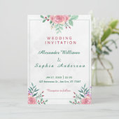 A beautiful wedding invitation to begin a happy li einladung (Stehend Vorderseite)