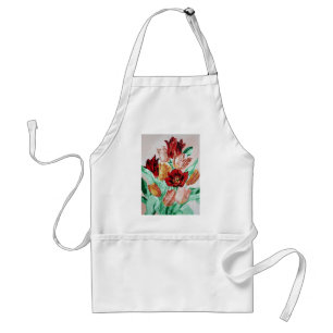 A Beautifully Bold Floral Bouquet of Tulips Schürze