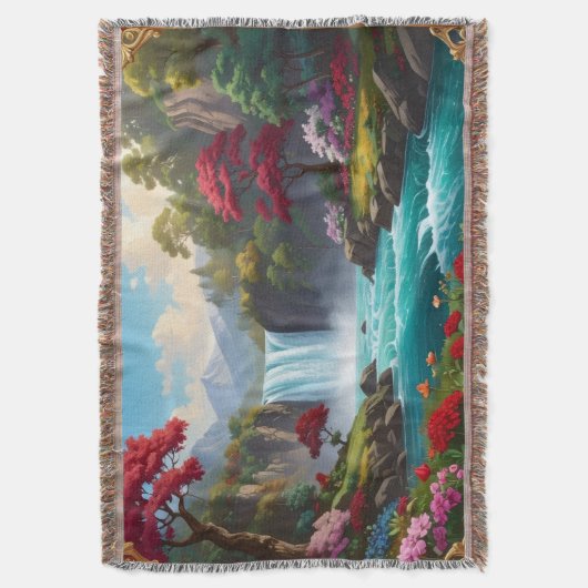 A beautifully designed blanket featuring the Dream Decke (Vorderseite Vertikal)