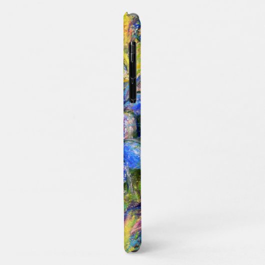 A Bee & Forget-me-not Flowers & Name Case-Mate iPhone Hülle (Hinten/Links)