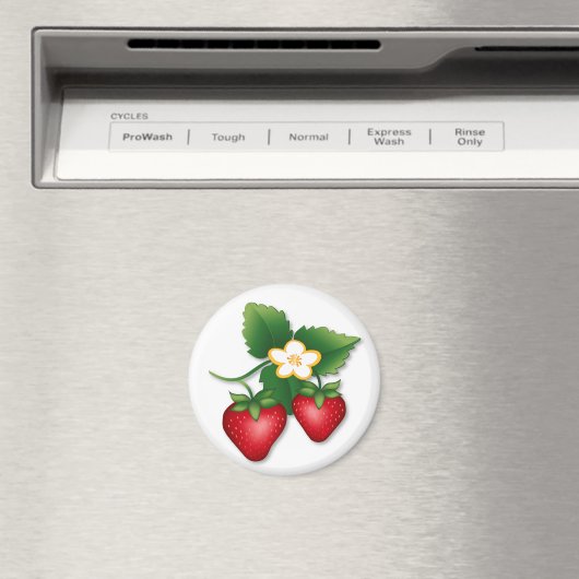 A Berry, Berry Strawberry Magnet (In Situ (Geschirrspüler))