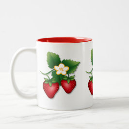 A Berry Lovely Strawberry Zweifarbige Tasse
