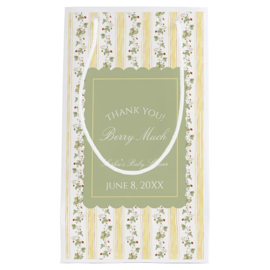 A berry sweet baby is on the way kleine geschenktüte (Vorderseite)