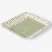 A berry sweet baby is on the way square pappteller (Gewinkelt)