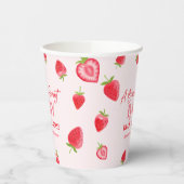 A Berry Sweet Baby Strawberry Baby Shower Pappbecher (Links)