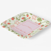 A berry sweet girl is on the way Baby Shower Pappteller (Gewinkelt)