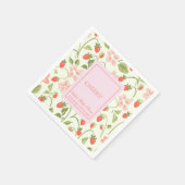 A berry sweet girl is on the way Baby Shower Serviette (Ecke)