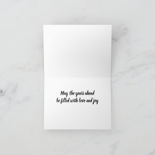 A **BESONDERES PAAR** AUF IHREM "WEDDING DAY" KARTE (Innenseite)