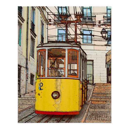 A Bica de Duarte Belo - Lisboa Poster (Vorderseite)