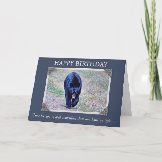 A Big Birthday Bear Hug! Birthday Card Karte (Vorderseite)