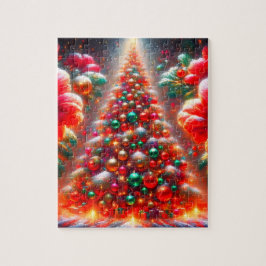 A Big, Bright, Supremely Decorated Christmas Tree Puzzle
