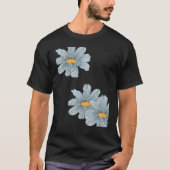 A Big Pretty Flowers Plum Design T-Shirt (Vorderseite)