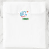 A Birdy Runder Aufkleber (Tasche)