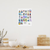 A bis Z Alphapets von Clancy Poster (Küche)