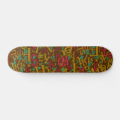 A bis Z Epische Buchstaben Alphabet Eindeutige Wor Skateboard (Horizontal)