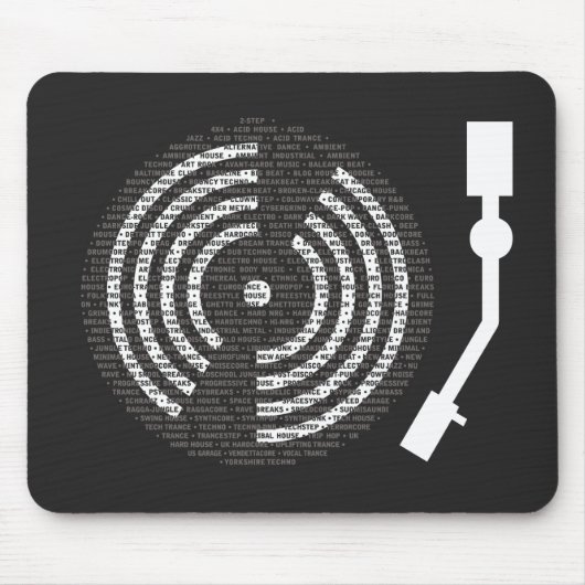 A bis Z Turntable Dark Mousepad (Vorne)
