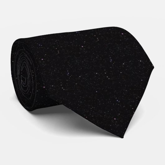 A Black Tie With Stars Krawatte (Gerollt)