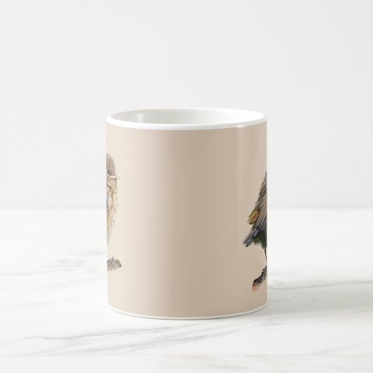 A blackbird fledgling  kaffeetasse (Mittel)