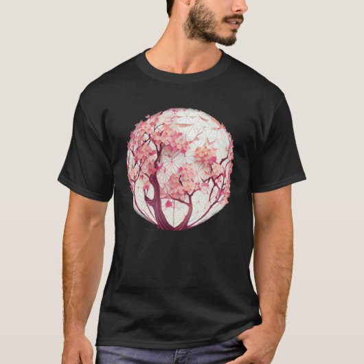 A Blossoming Fashion Statement Cherry Blossom Sphe T-Shirt (Vorderseite)