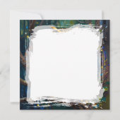 A Blue and Gold Owl Blank Karte (Rückseite)