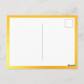 A Blue and Gold Owl |m Keeping in Touch Postkarte (Rückseite)