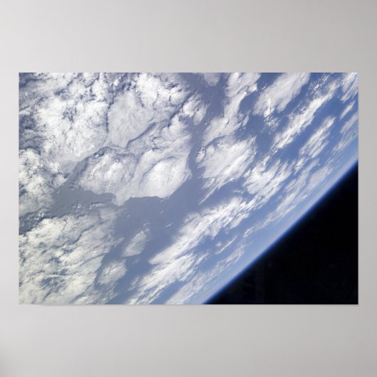 A blue and white part of Earth Poster (Vorne)