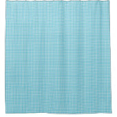 A blue checkered shower curtain is shown duschvorhang (Vorderseite)