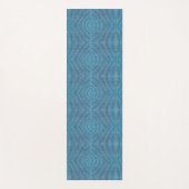 A blue yoga mat with a subtle geometric pattern  yogamatte (Vorderseite)