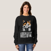 A bobtail cat is the boss of me sweatshirt (Vorne ganz)