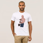 A bodybuilder daddy training with dumbbells T-Shirt (Vorne ganz)