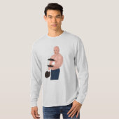 A bodybuilder daddy training with dumbbells T-Shirt (Vorne ganz)