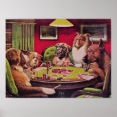 A Bold Bluff, Dogs Playing Poker, Poster (Vorne)